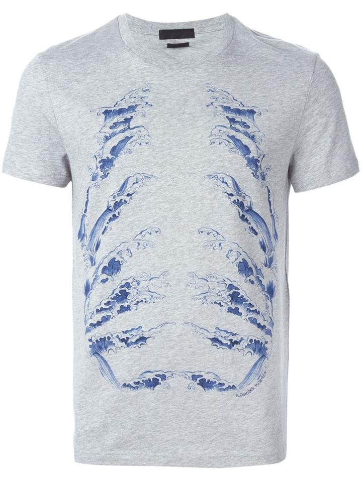 Alexander Mcqueen Wave Motif T-shirt