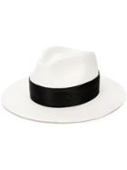 Maison Michel Rico Fedora Hat - White