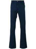 Brioni Tapered Trousers, Men's, Size: 32, Blue, Cotton/spandex/elastane/polyester