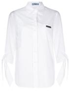 Prada Tied Cuff Tailored Shirt - White