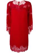 Ermanno Scervino Lace Detail Dress - Red