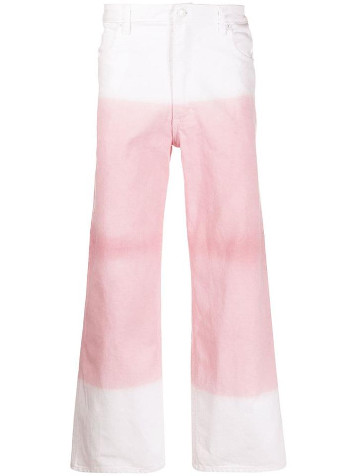 Eckhaus Latta Ombré Flare Trousers - Pink