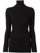 Forte Forte Turtleneck Slim-fit Pullover, Women's, Size: 2, Black, Wool