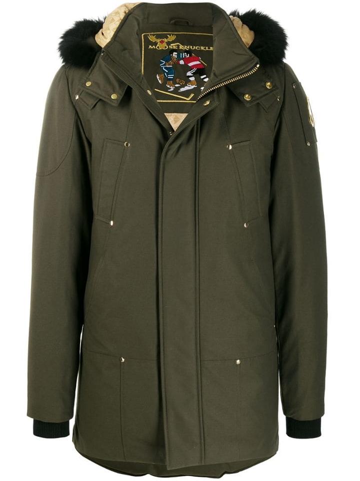 Moose Knuckles Stag Lake Parka Coat - Green