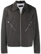 Helmut Lang Zipped Shirt Jacket - Chocolat