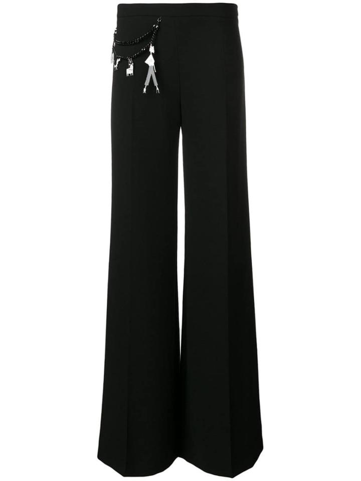 Elisabetta Franchi Flared Trousers - Black