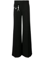Elisabetta Franchi Flared Trousers - Black