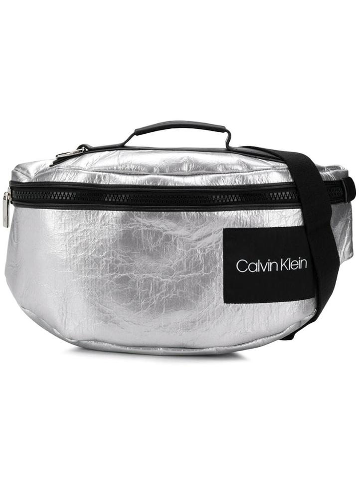 Calvin Klein Large Belt Bag - Silver