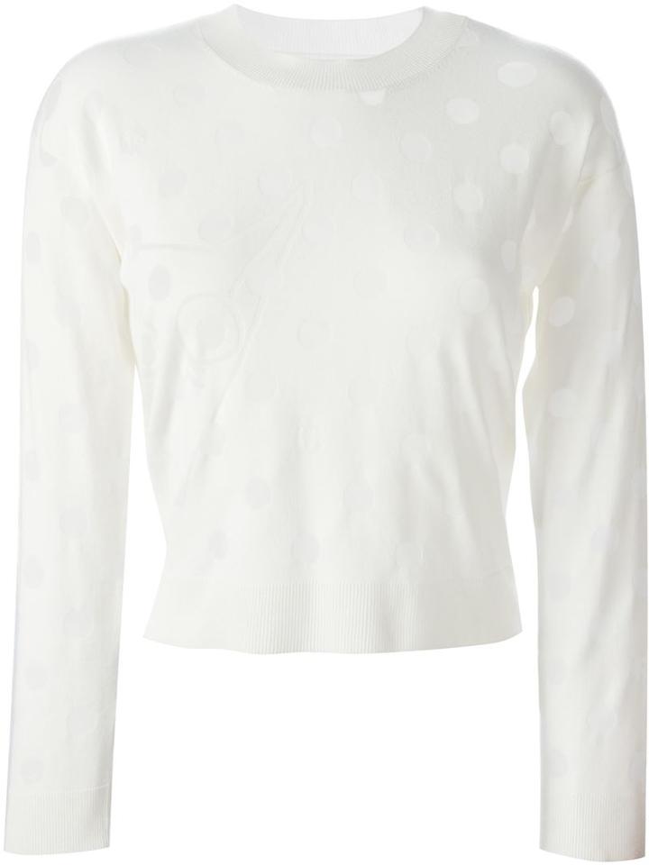 Mm6 Maison Margiela Polka Dot Sweater