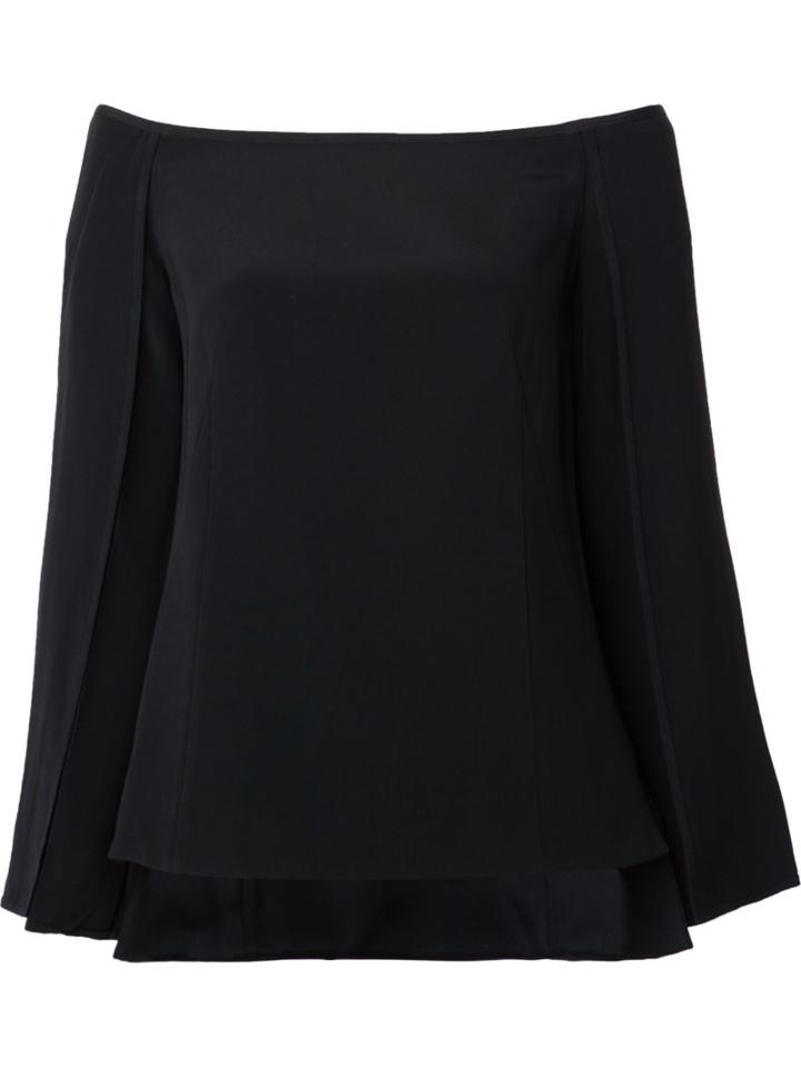 Kaufmanfranco Off Shoulder Top, Women's, Size: 6, Black, Silk