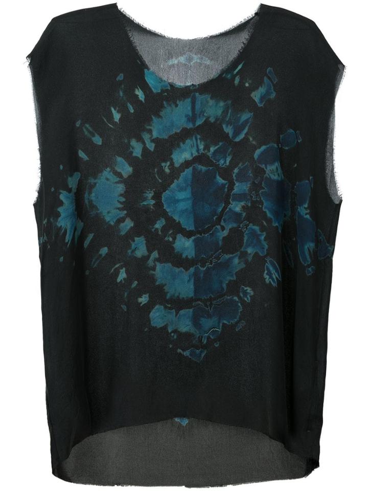 Raquel Allegra Tie-dye Tank Top - Black