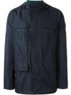 Michael Kors Zipped Wind Breaker, Men's, Size: Xl, Blue, Nylon