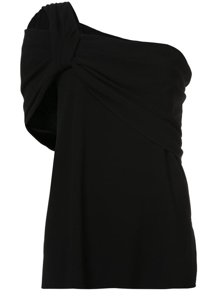 Baja East One Shoulder Top - Black