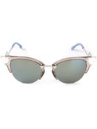 Fendi Eyewear Cat-eye Sunglasses - Metallic