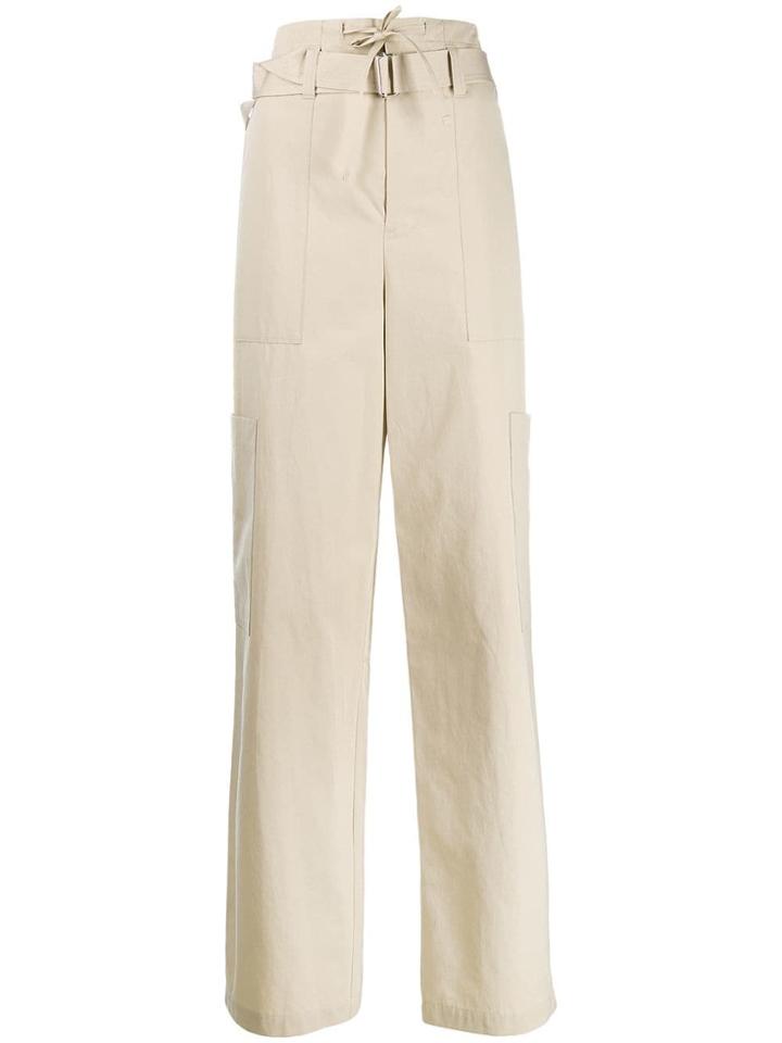 Ambush High-waisted Paperbag Trousers - Neutrals