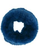 Yves Salomon 'tubo' Scarf, Women's, Blue, Rabbit Fur
