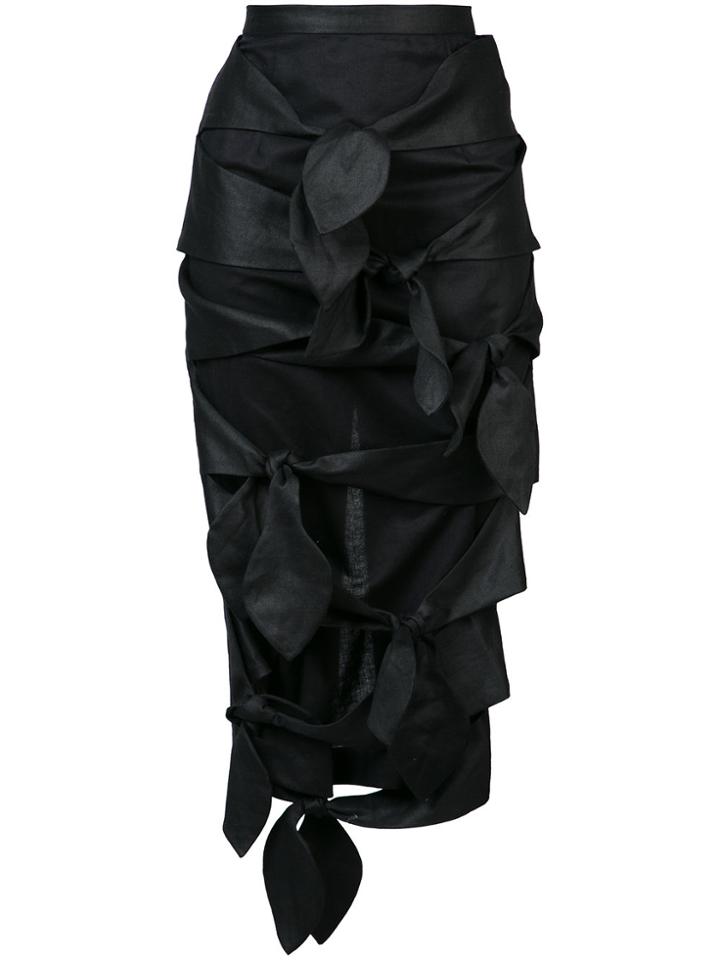 Maki Oh Multi Bow Skirt - Black