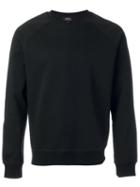 A.p.c. Crew Neck Sweatshirt, Men's, Size: Xxl, Black, Cotton