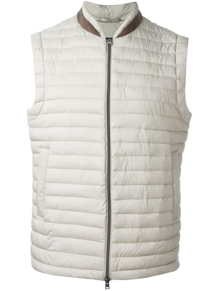 Herno Padded Gilet, Men's, Size: 50, Nude/neutrals, Polyamide/polyurethane