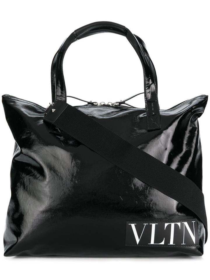 Valentino Valentino Garavani Logo Tote Bag - Black