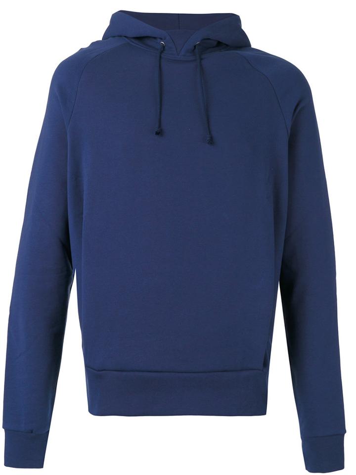 Martine Rose Logo Print Hoodie, Adult Unisex, Size: Xl, Blue, Cotton