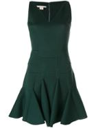 Antonio Berardi Ruffle Hem Scuba Mini Dress - Green