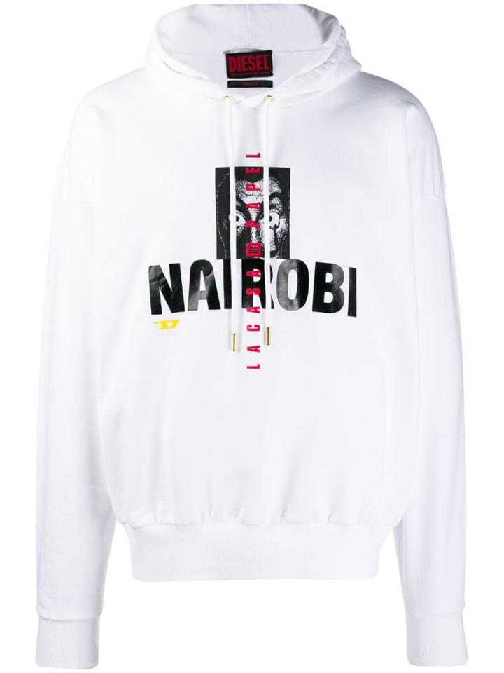 Diesel Nairobi Hoodie - White