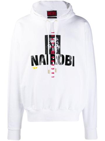 Diesel Nairobi Hoodie - White