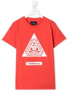 John Richmond Junior Teen 3 Rs Print T-shirt - Red
