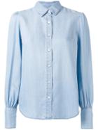 Frame Denim - Button-down Shirt - Women - Lyocell - S, Blue, Lyocell