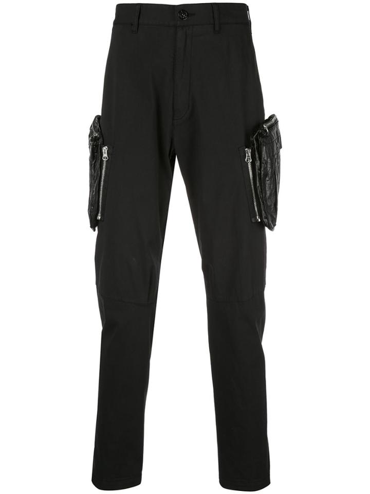 Stone Island Shadow Project Side Cargo Pocket Trousers - Black