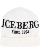 Iceberg Knitted Beanie Hat - White