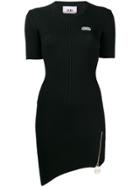 Gcds Ribbed Fitted Dress - Black