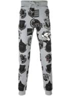 Philipp Plein 'freetime' Trackpants, Men's, Size: Medium, Grey, Cotton