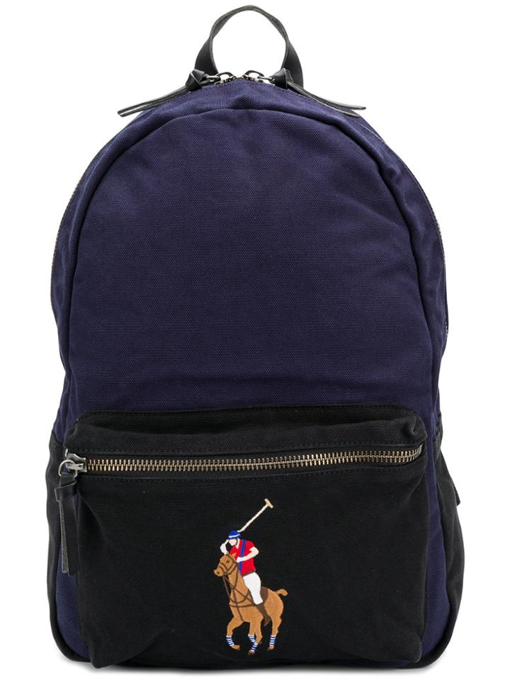Polo Ralph Lauren Logo Print Backpack - Blue