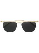 Alexander Mcqueen Eyewear Square Frame Sunglasses - Metallic