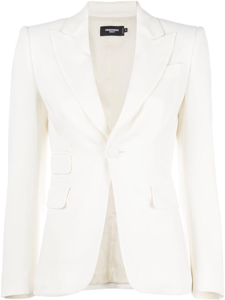 Dsquared2 Formal Fitted Blazer - White