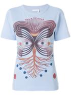 Chloé Pictoral Print T-shirt - Blue