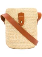 Cristaseya Bucket Straw Bag - Nude & Neutrals
