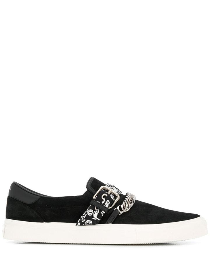 Amiri Chain-embellished Sneakers - Black