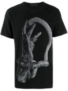 Rh45 Cobra-print T-shirt - Black