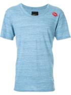 Dresscamp Chest Logo V-neck T-shirt, Adult Unisex, Size: Xs, Blue, Cotton