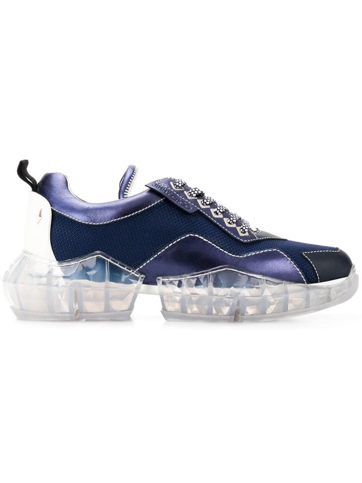 Jimmy Choo Diamond Chunky Sneakers - Blue