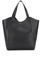Coccinelle Panelled Leather Tote - Black