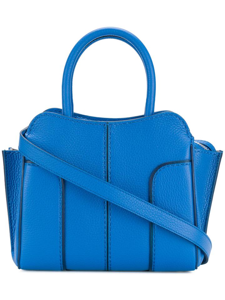 Tod's Panelled Tote Bag - Blue