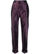 Tom Ford Rolled Hem Tailored Trousers - Purple