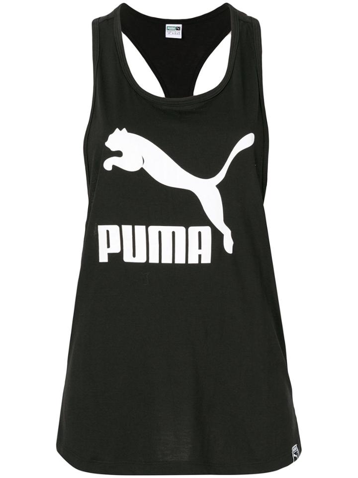 Puma Logo Print Vest - Black