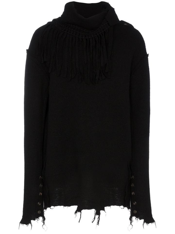 Bed J.w. Ford Bed Fringe Neck Swt - Black