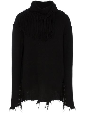 Bed J.w. Ford Bed Fringe Neck Swt - Black