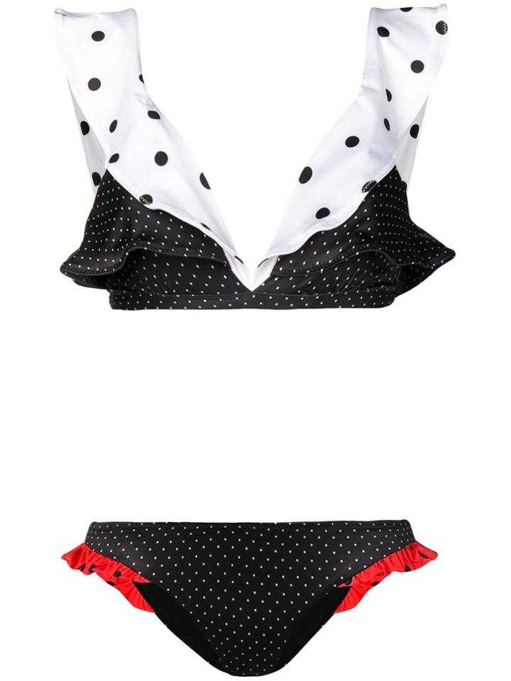 Ganni Prentis Bikini - White